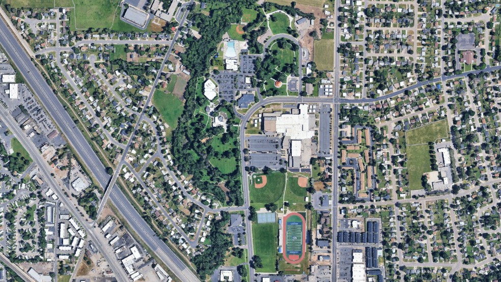 Layton Commons Park aerial
